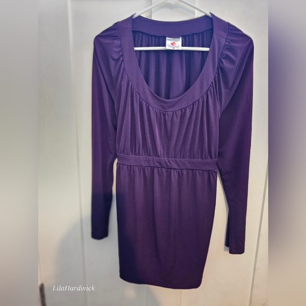 Two Hearts Maternity Dress Shirt